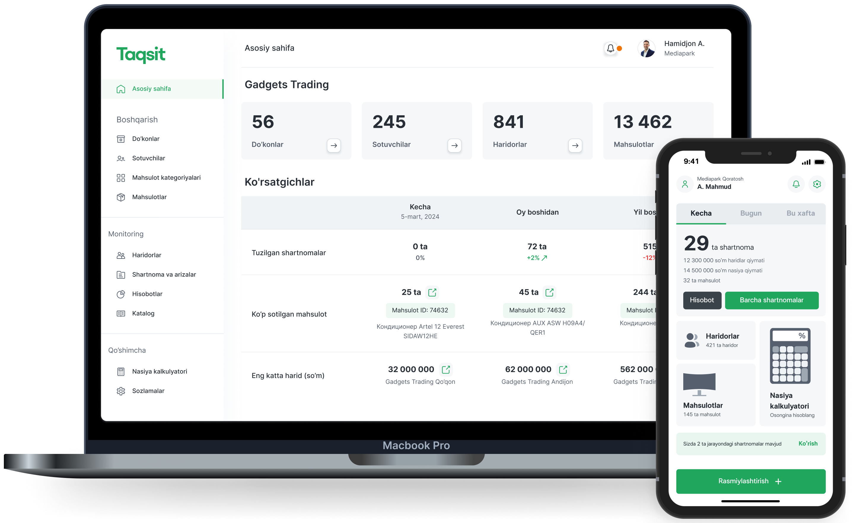 Tasqit Dashboard
